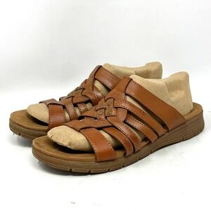 Baretraps Crawley Brown Slide Sandal Women 11 M Hipster Boho Indie Casual Hippie